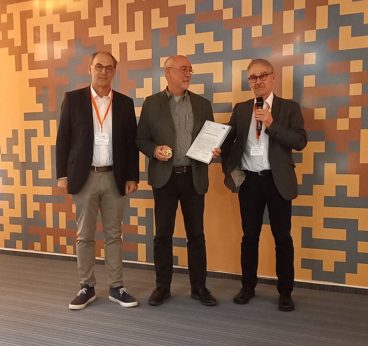 v.li.n.re: Prof. Pitsch, RWTH Aachen, Prof. Kolb, Prof. Reinhold Kneer, RWTH Aachen