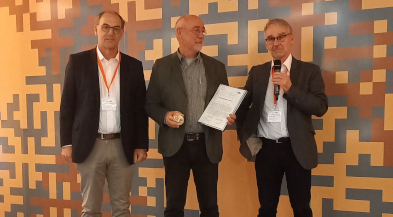 v.li.n.re: Prof. Pitsch, RWTH Aachen, Prof. Kolb, Prof. Reinhold Kneer, RWTH Aachen